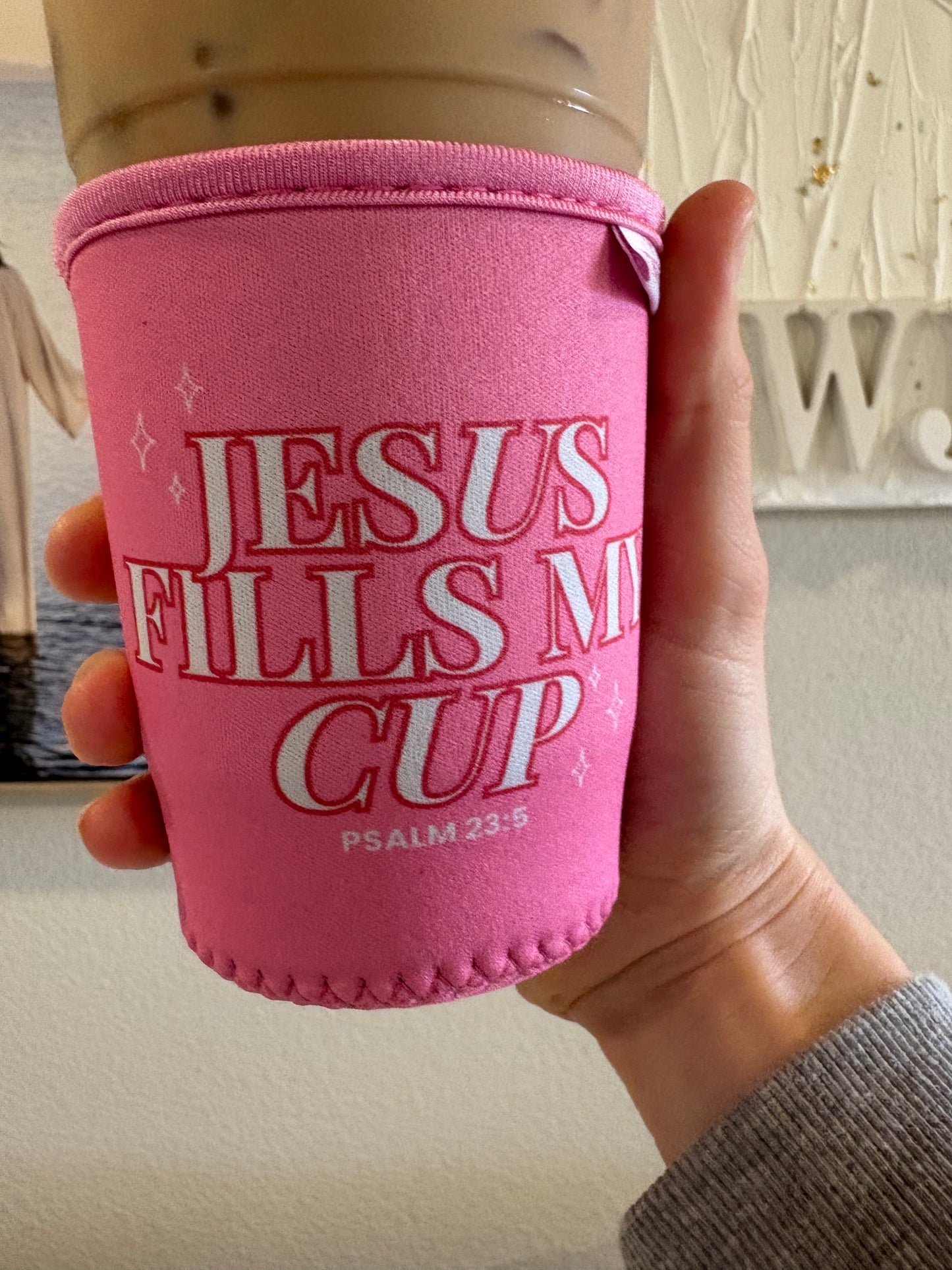 'Jesus Fills My Cup' Drink Sleeve