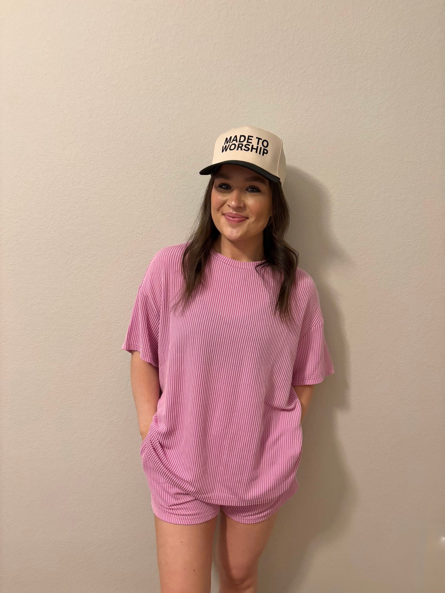 Blush Knit Loose Fit Set