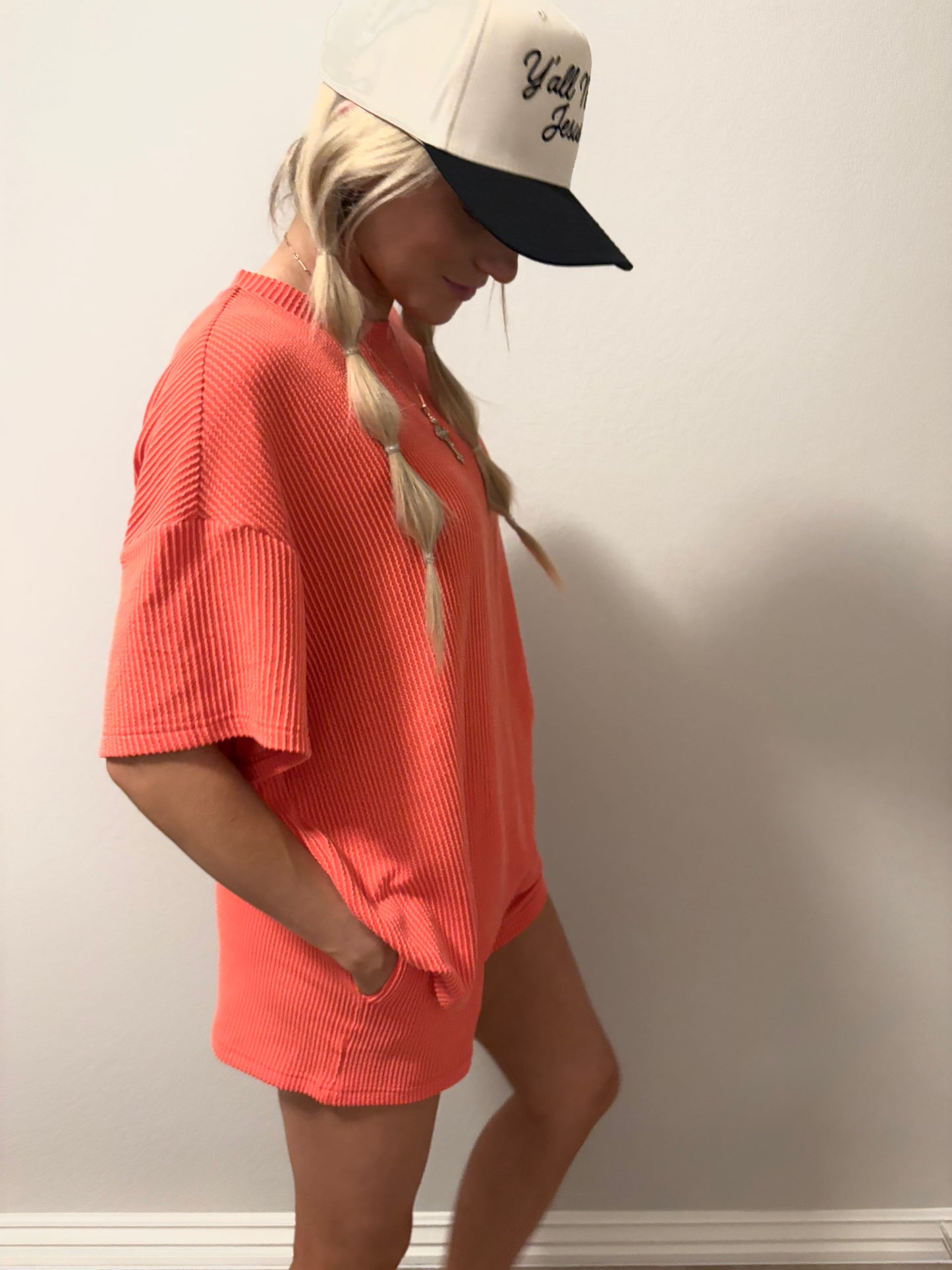 Peachy Knit Loose Fit Set