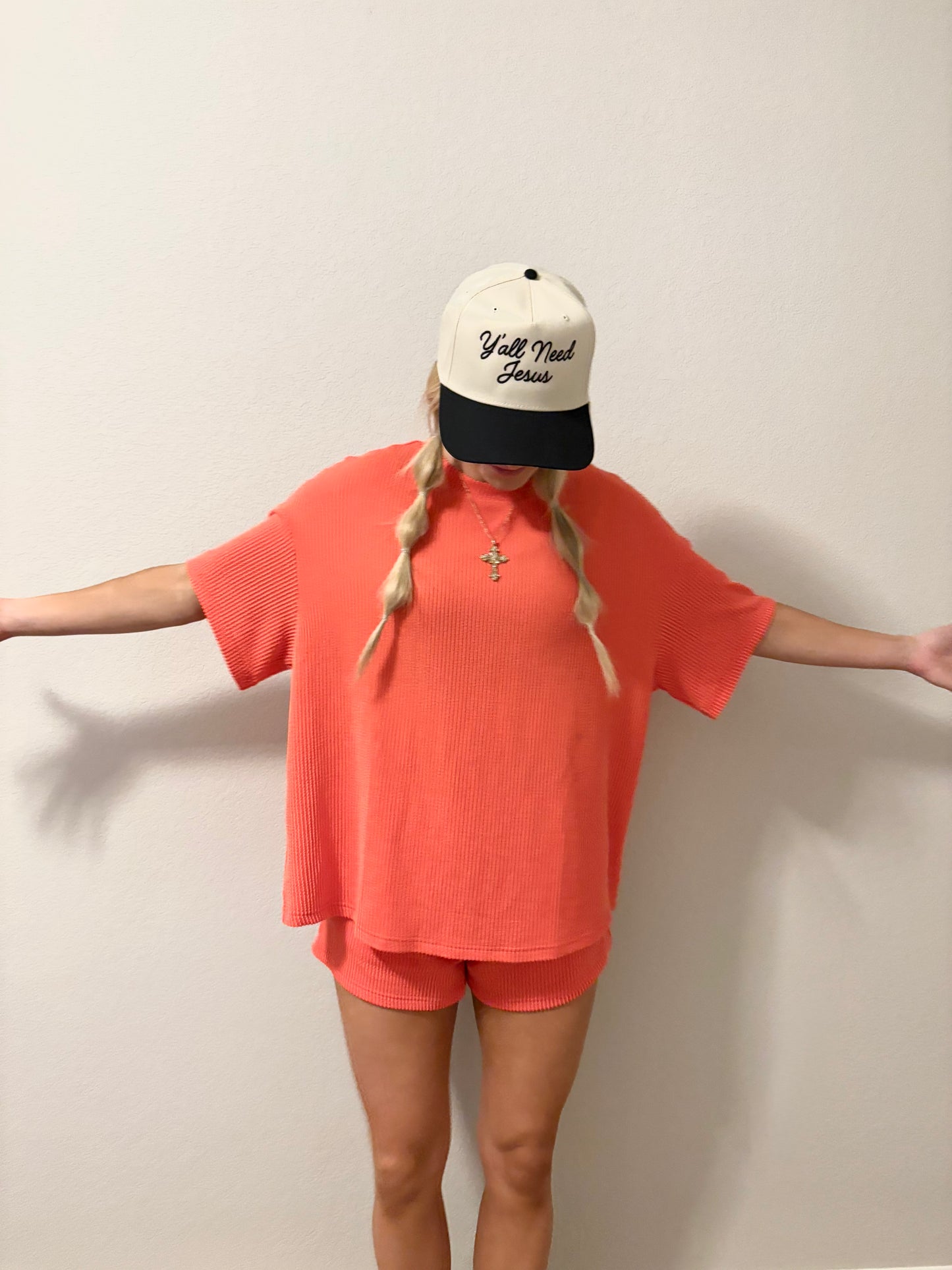 Peachy Knit Loose Fit Set