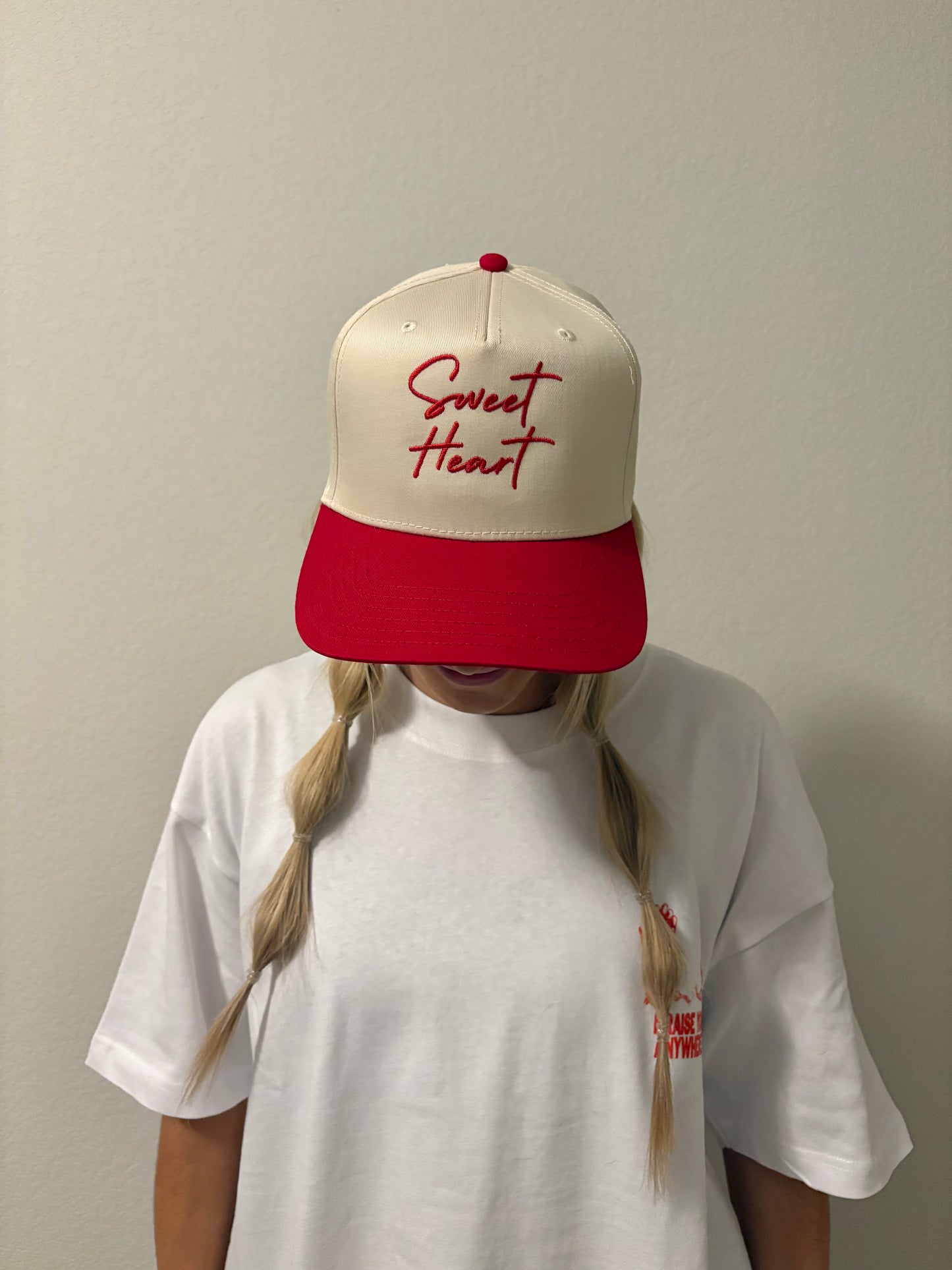 'Sweet Heart' Embroidered Hat