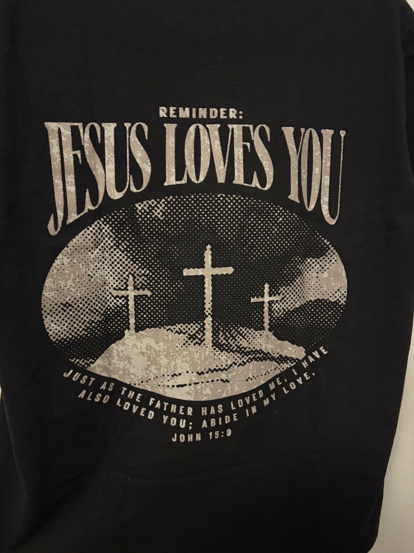 'Jesus Loves You' Heavyweight Boxy T-Shirt