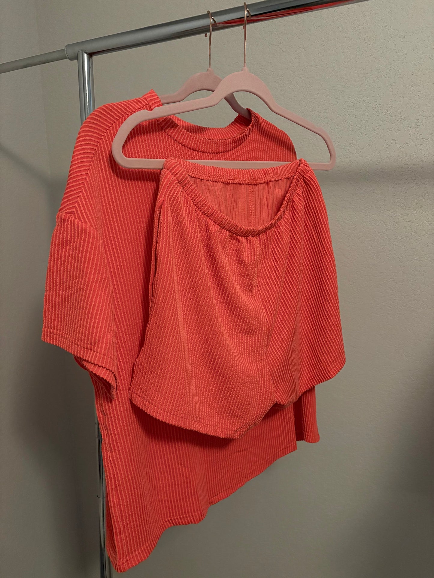 Peachy Knit Loose Fit Set