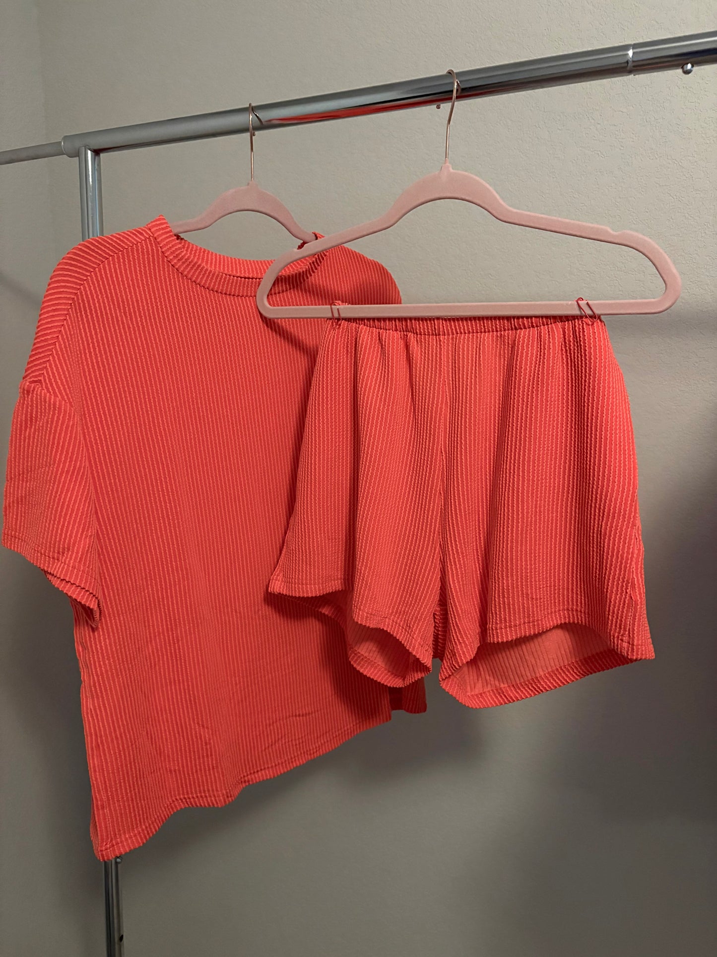 Peachy Knit Loose Fit Set