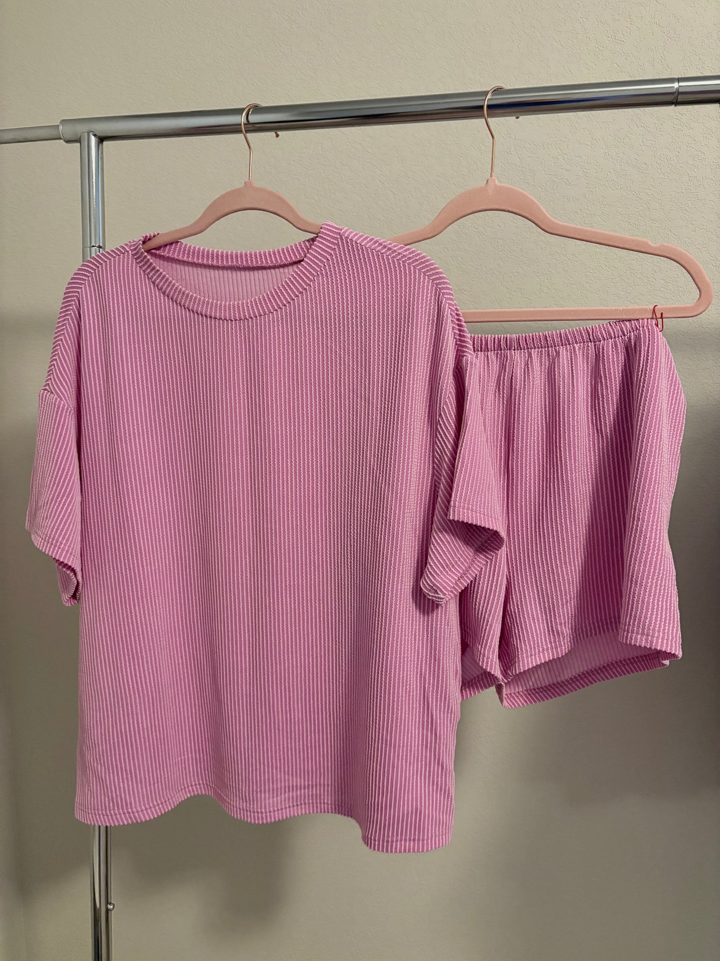 Blush Knit Loose Fit Set