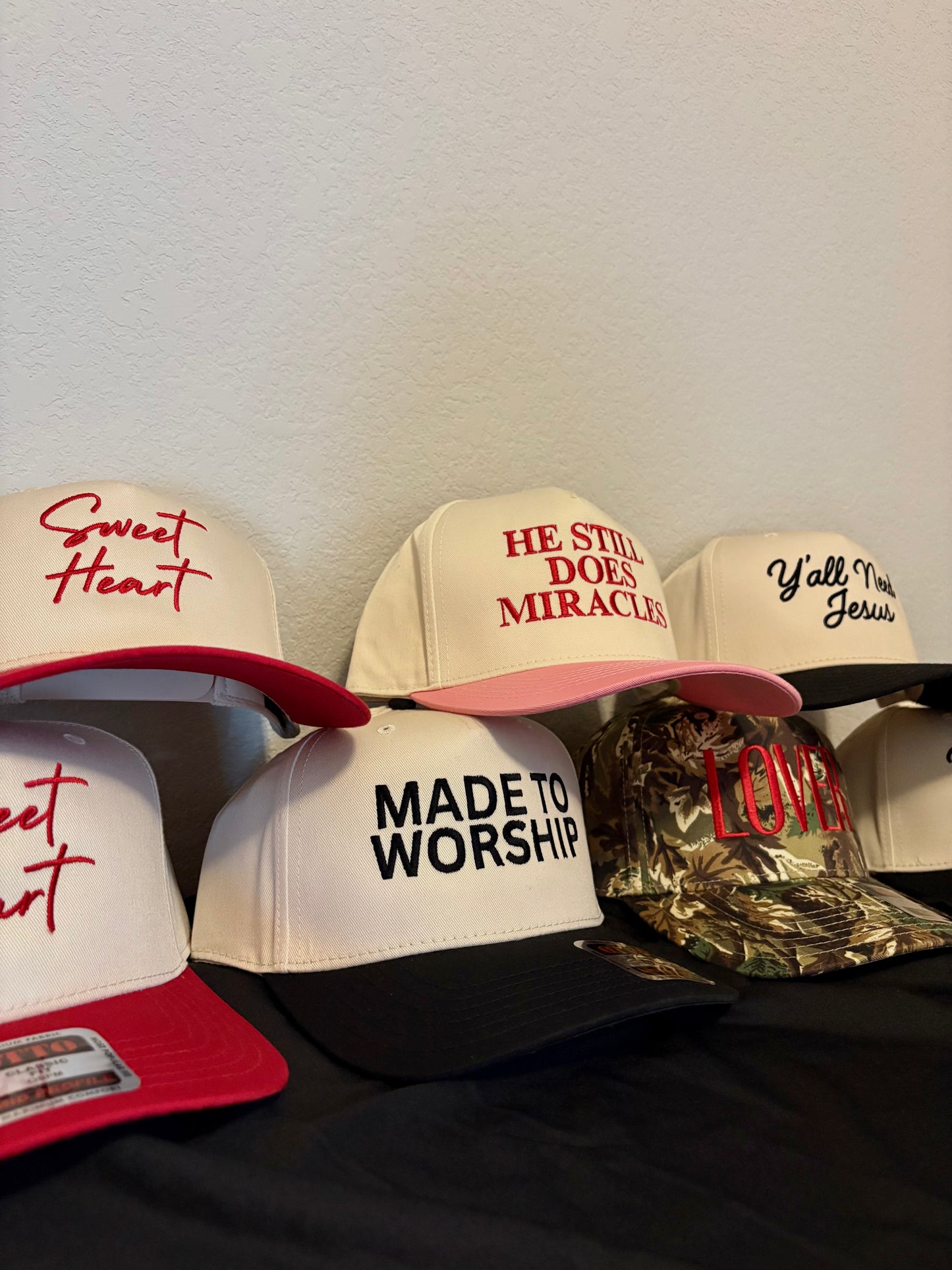 'Sweet Heart' Embroidered Hat