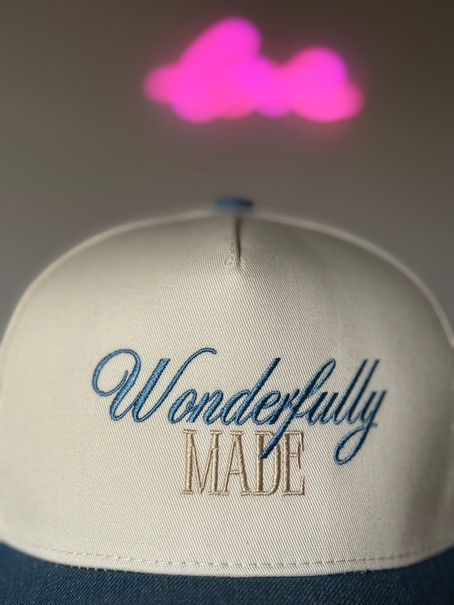 Denim 'Wonderfully Made' Hat