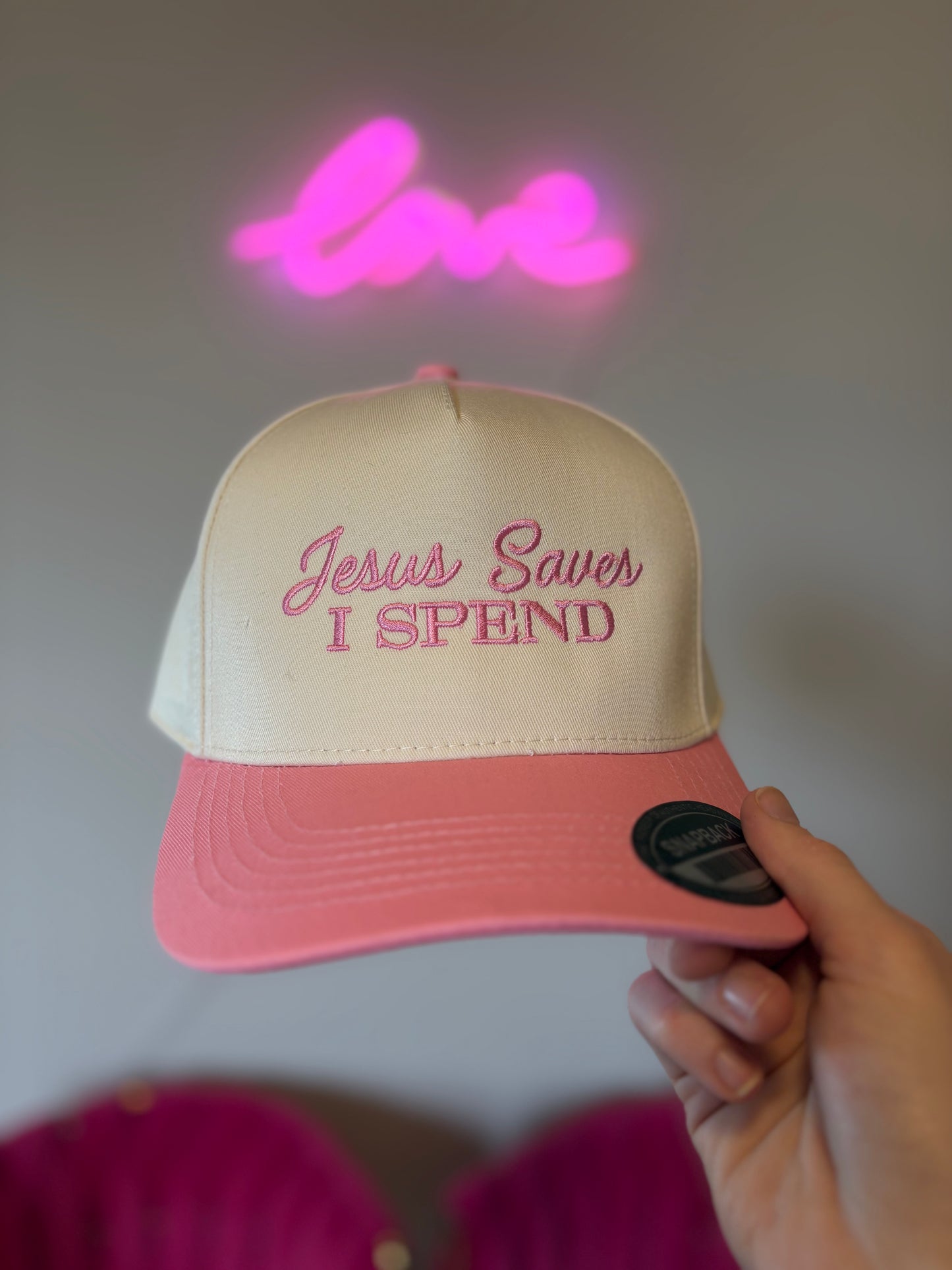 'Jesus Saves I Spend' Hat