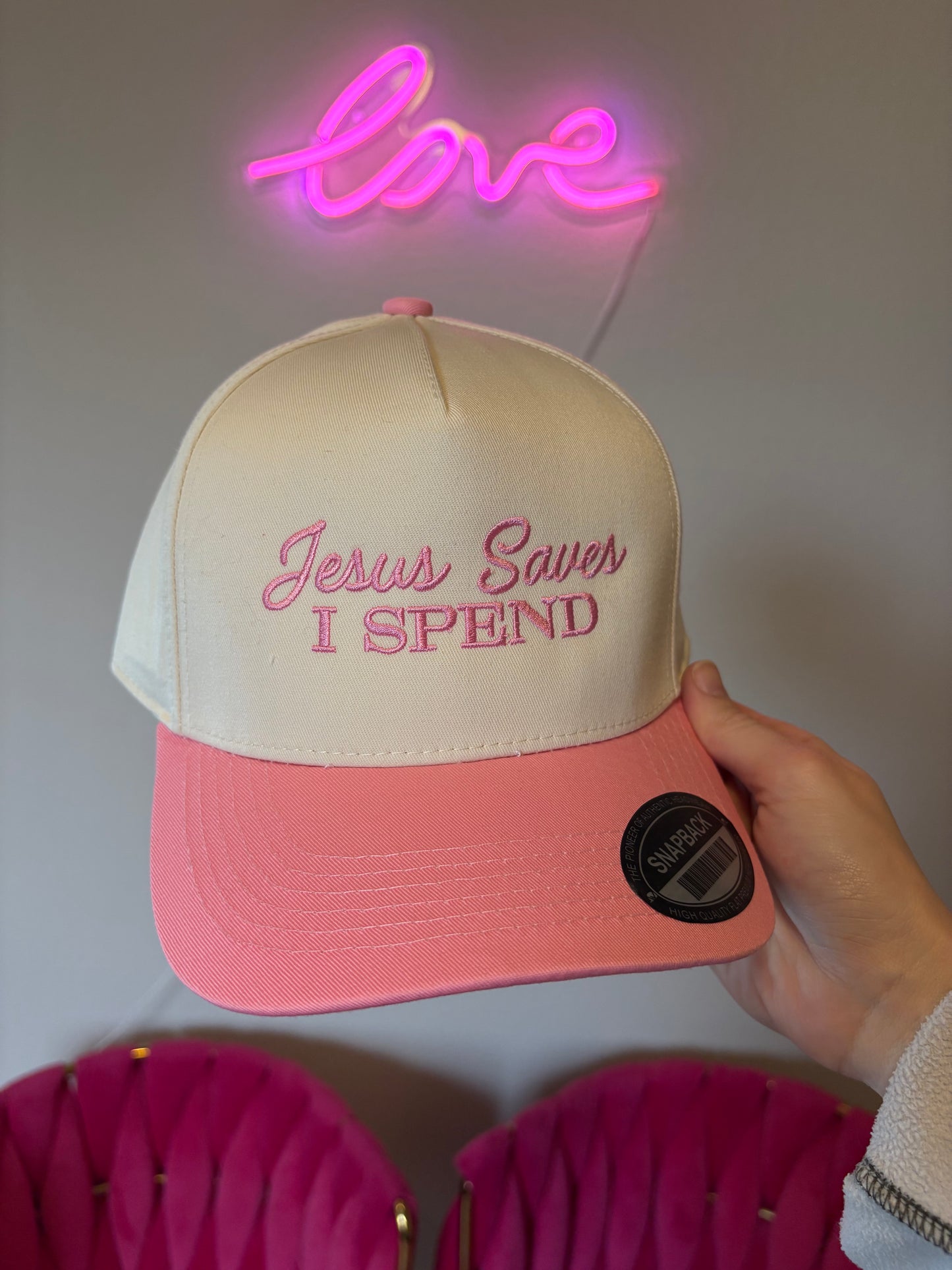 'Jesus Saves I Spend' Hat