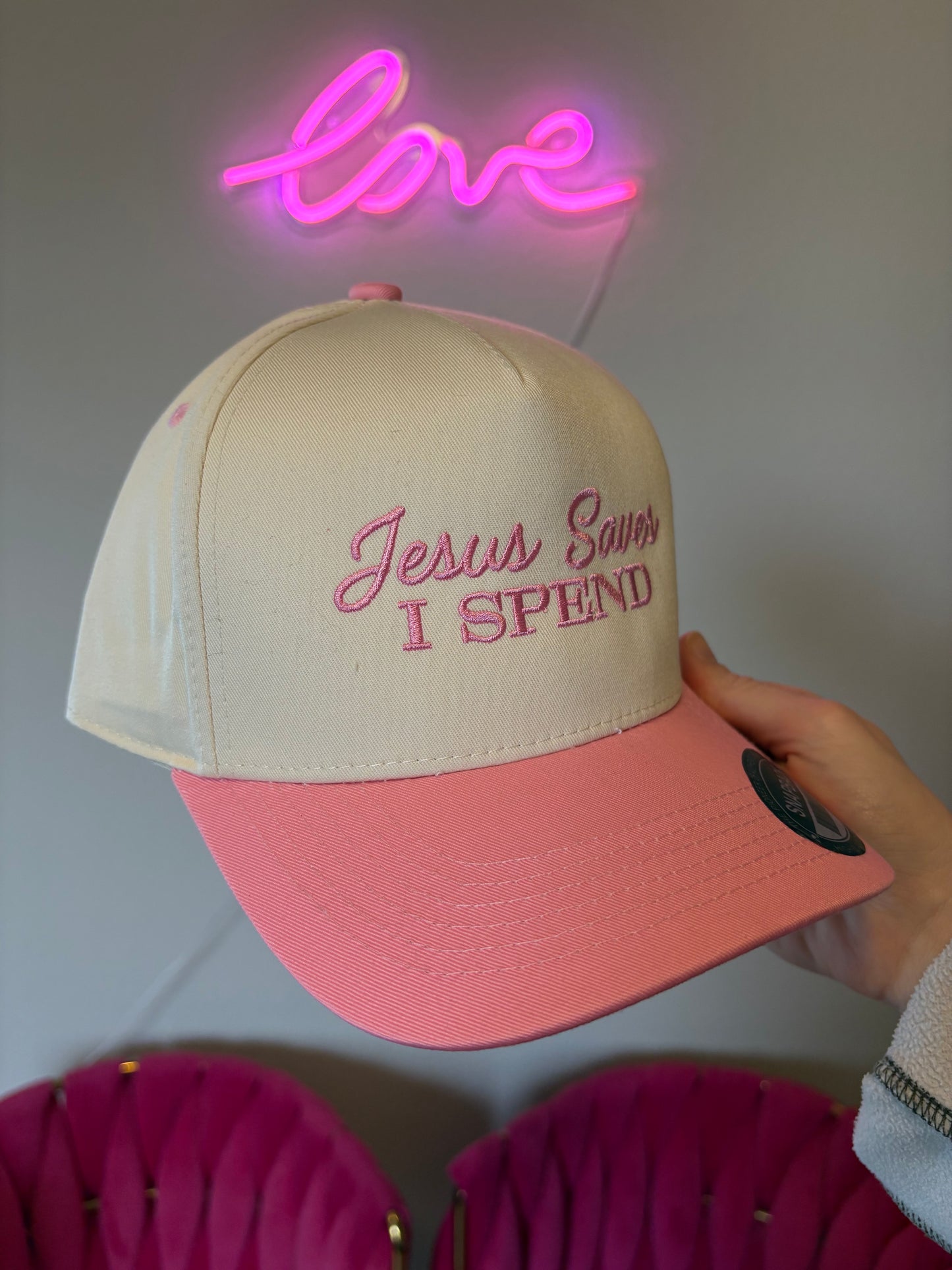 'Jesus Saves I Spend' Hat